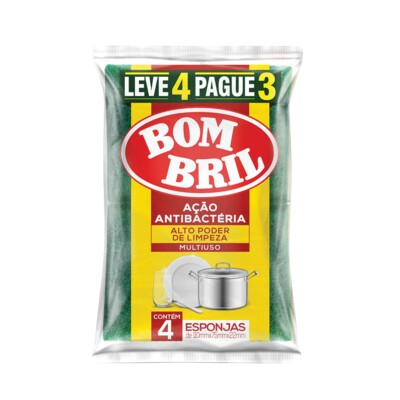 Esponja Multiuso Bombril Leve 4 pague3 - PT